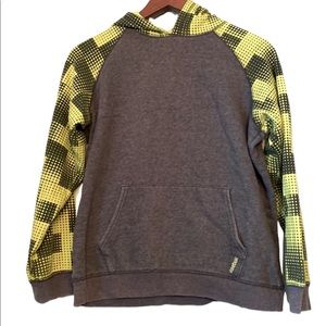Boys’ Reebok Gray and Yellow Hoodie Sweatshirt